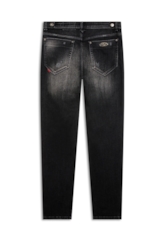 Calça Intense Black Slim Black C/ Cerzidos