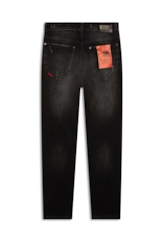 Calça Intense Black Slim Ellus 2003-Lav.Black C/ Puidos