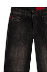 Calça Intense Black (Slim) Lav.Escuro C/ Rede e Jato