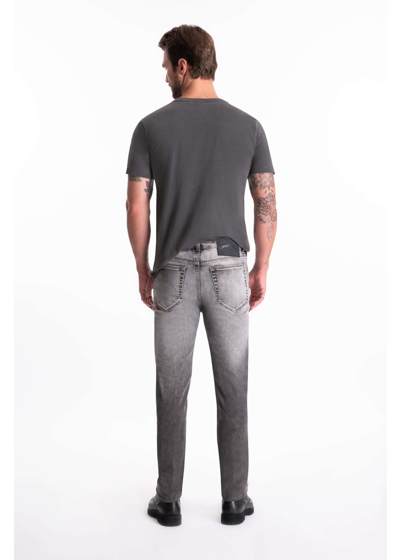 Calça Intense Black Slim Lav.Grey C/ Sky