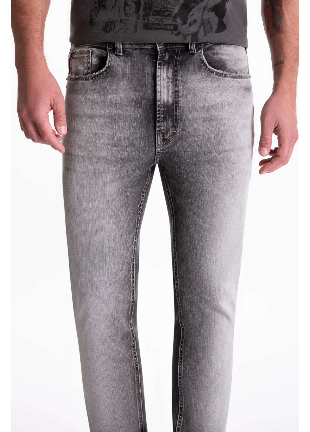 Calça Intense Black Slim Lav.Grey C/ Sky