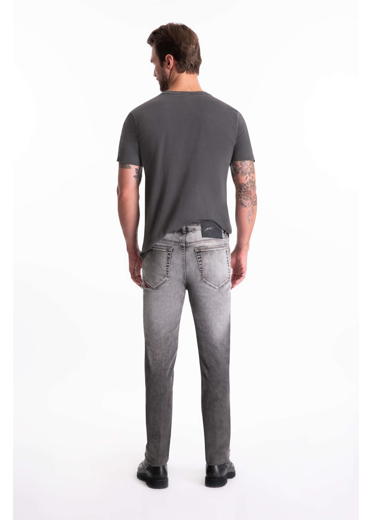 Calça Intense Black Slim Lav.Grey C/ Sky