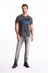 Calça Intense Black Slim Lav.Grey C/ Sky