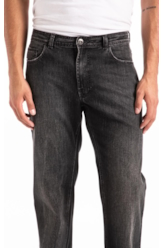 Calça Intense Black Straight Lav. Escuro C/ Tie Dye