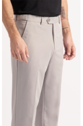 Calça Interlock Knitted Cinza Claro
