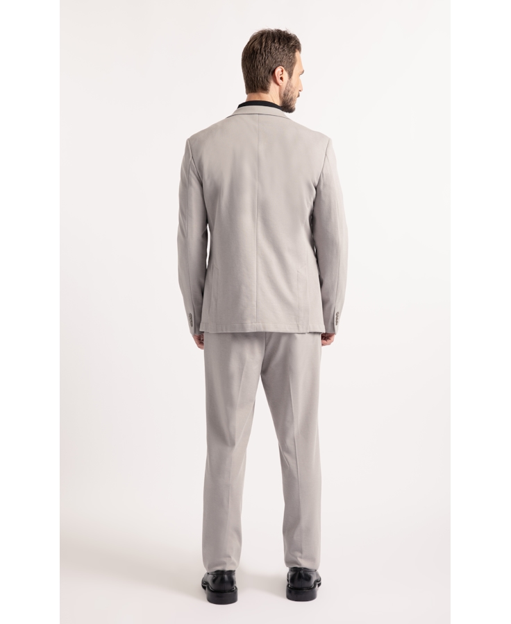 Calça Interlock Knitted Cinza Claro