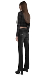 Calça Jeans Anna Long Leg 547 Lav. Esc. C/Respingos