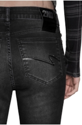 Calça Jeans Anna Long Leg 547 Lav. Esc. C/Respingos