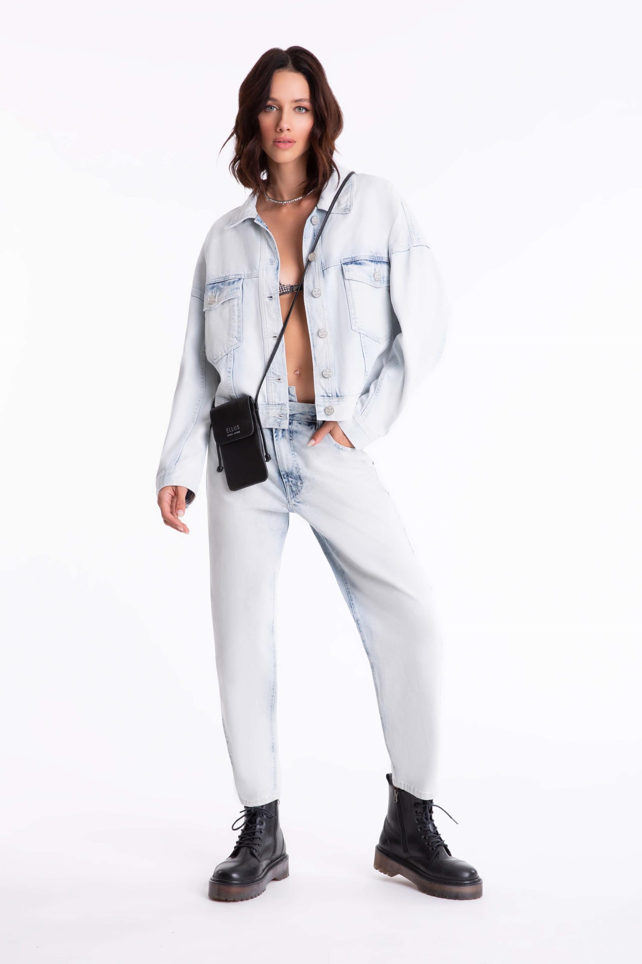 Calça Jeans Baggy Deep Blue Lav.Clarissimo C/ Reserva