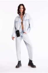 Calça Jeans Baggy Deep Blue Lav.Clarissimo C/ Reserva