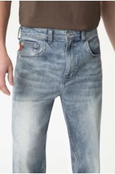 Calça Jeans Baggy Deep Blue Lav.Claro C/ Foam