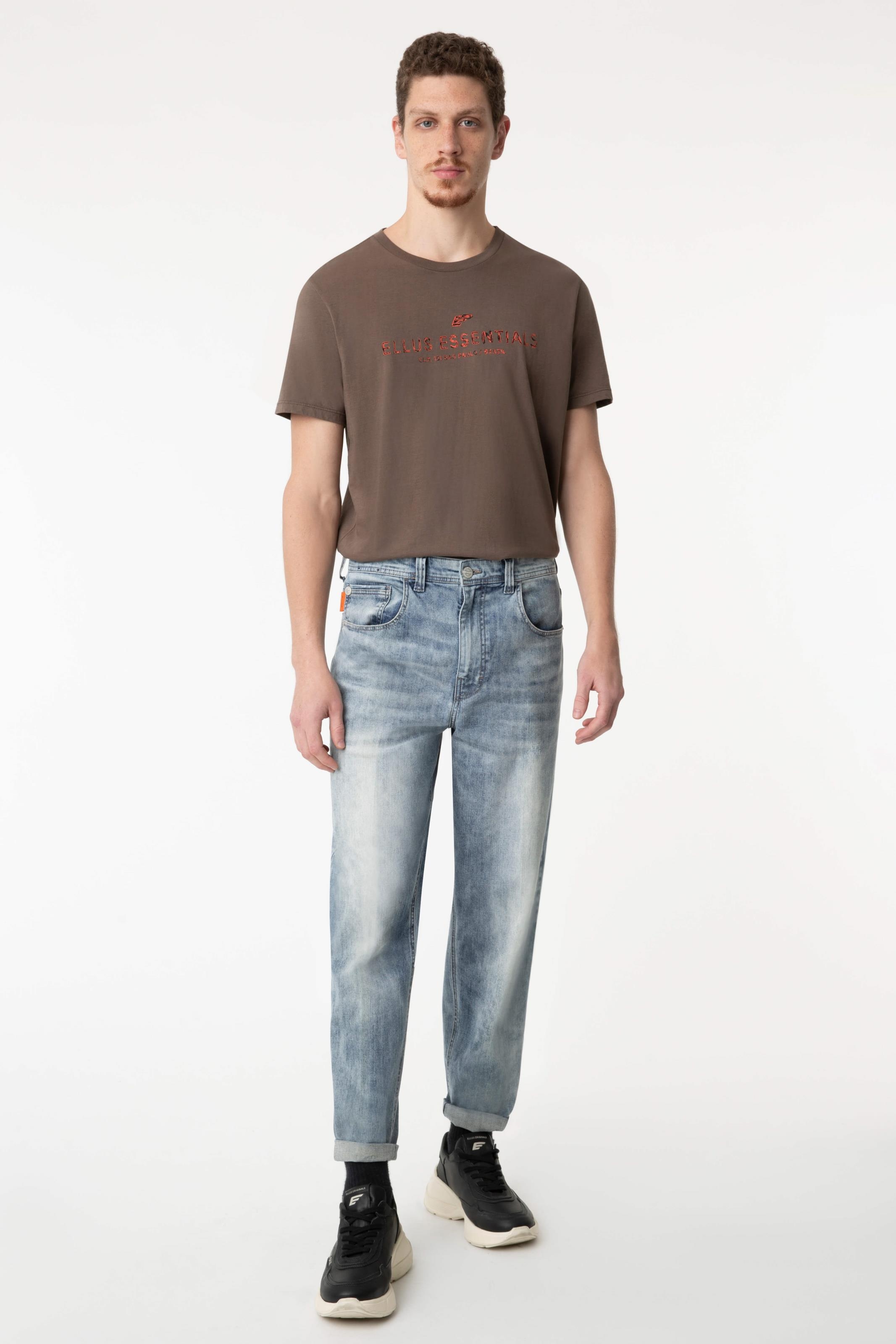 Calça Jeans Baggy Deep Blue Lav.Claro C/ Foam