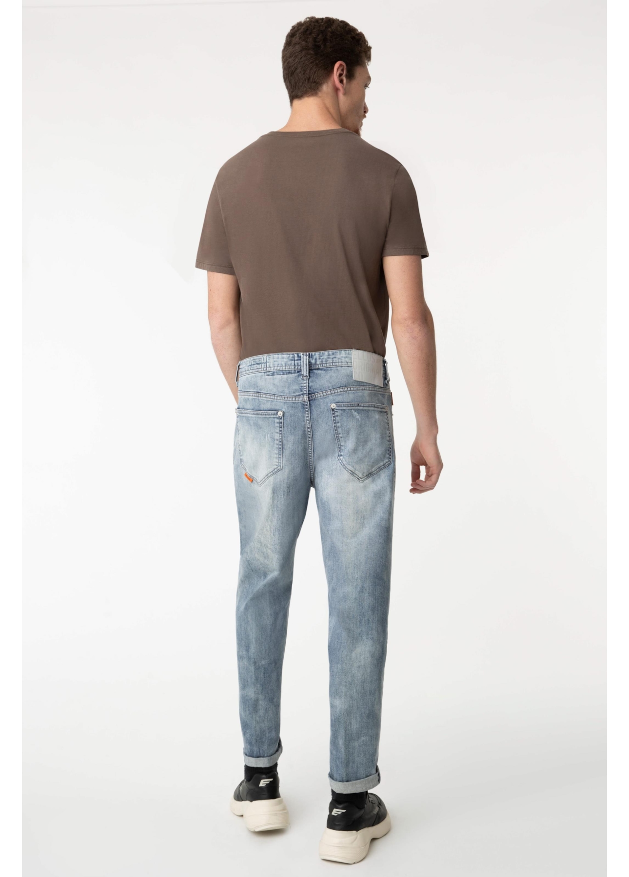 Calça Jeans Baggy Deep Blue Lav.Claro C/ Foam