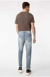 Calça Jeans Baggy Deep Blue Lav.Claro C/ Foam