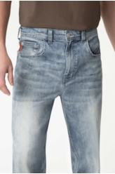 Calça Jeans Baggy Deep Blue Lav.Claro C/ Foam