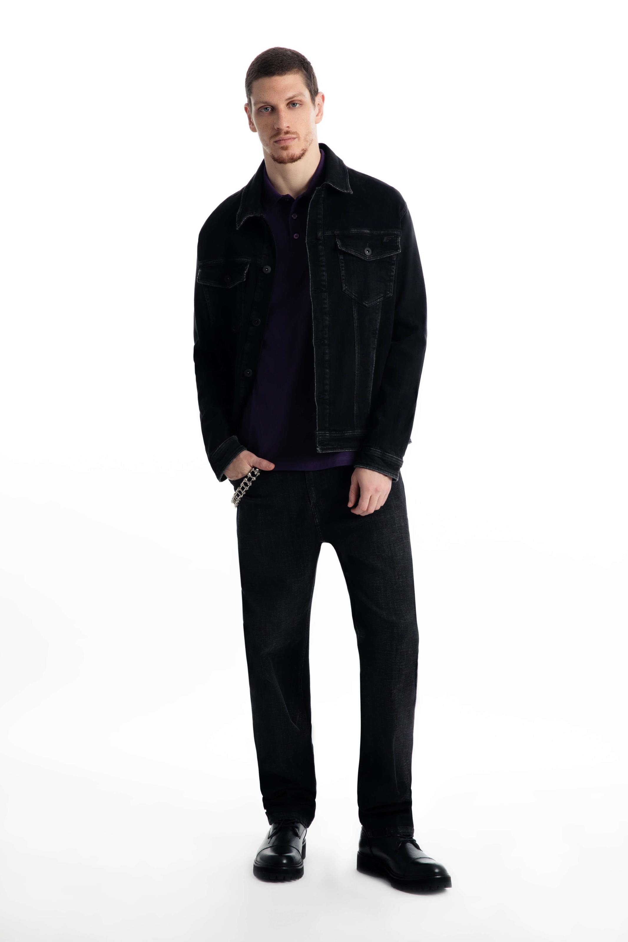 Calça Jeans Black Cross Straight 2014- Lav. Black C/ Used