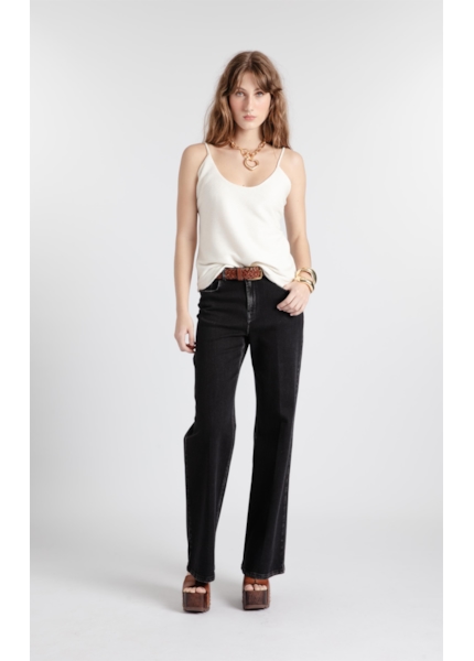 Calça Jeans Black Patte Lav.Black C/ Luva
