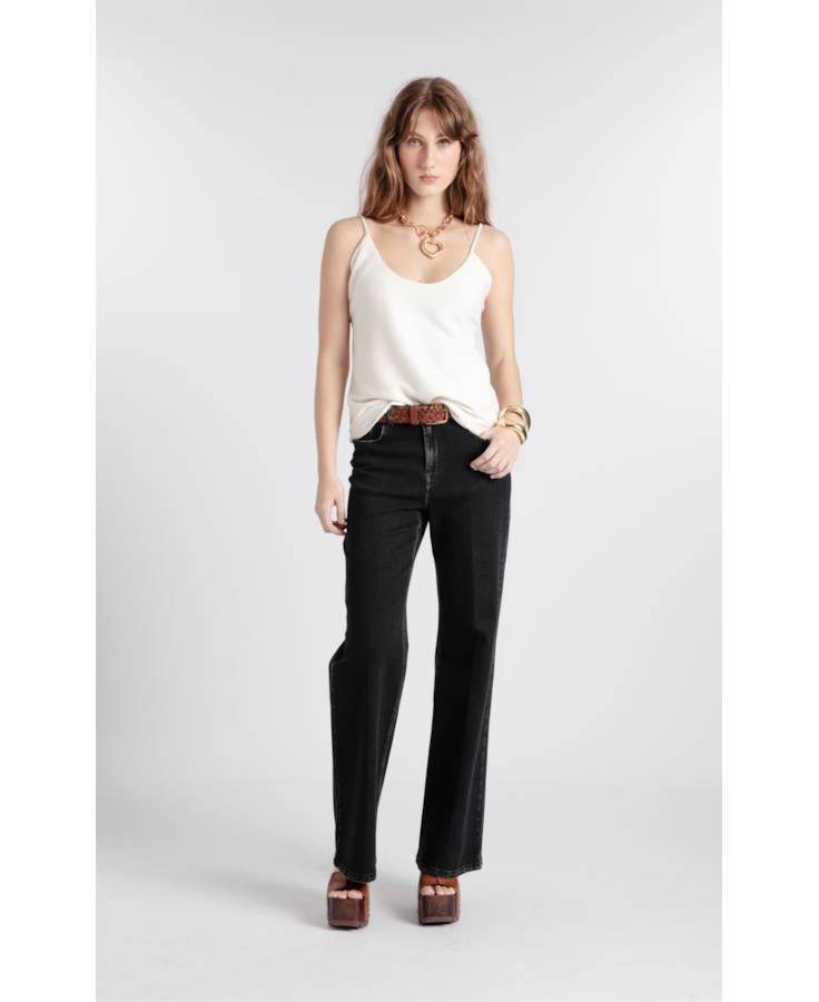 Calça Jeans Black Patte Lav.Black C/ Luva