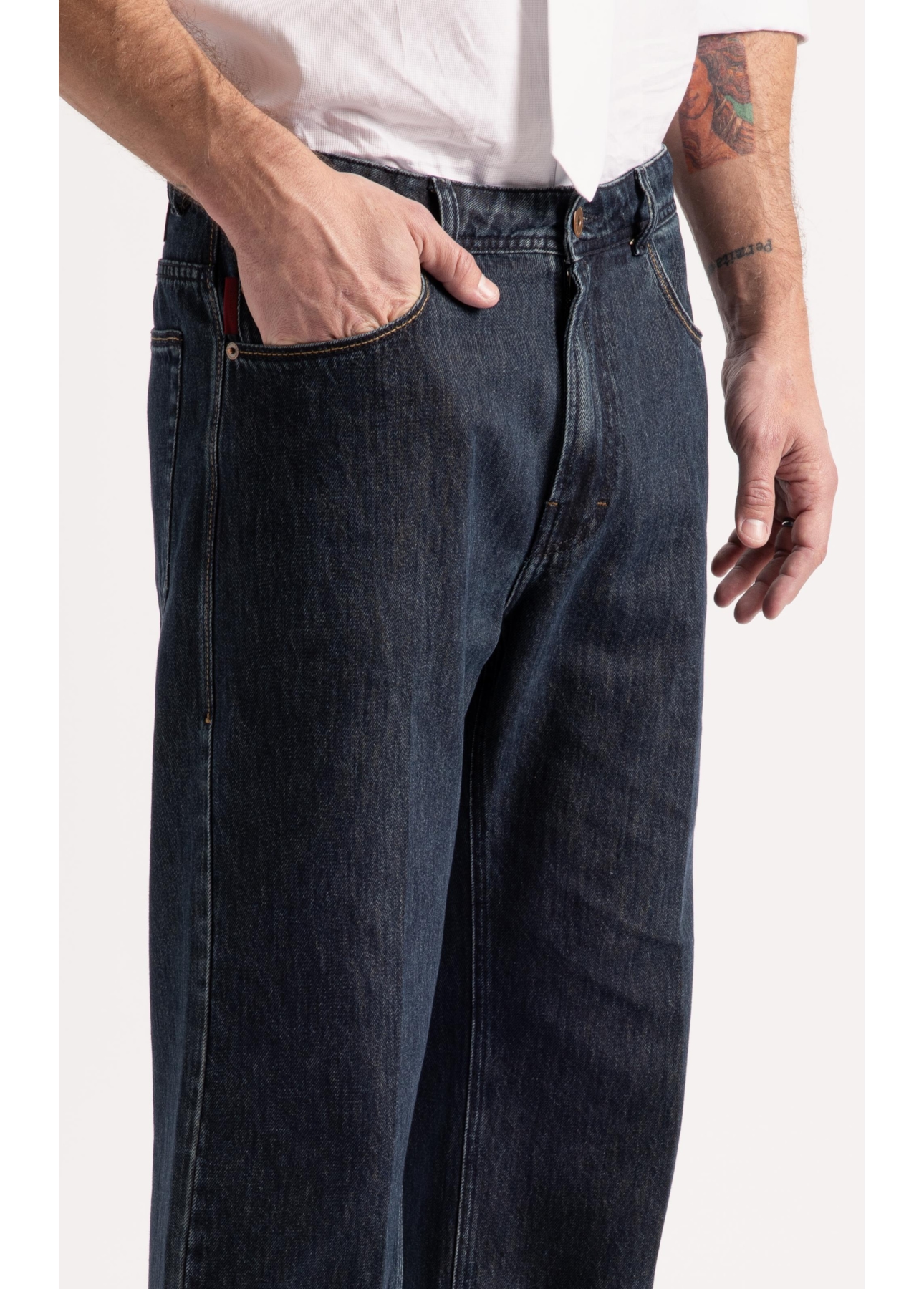 Calça Jeans Blue Brown Lav.Black