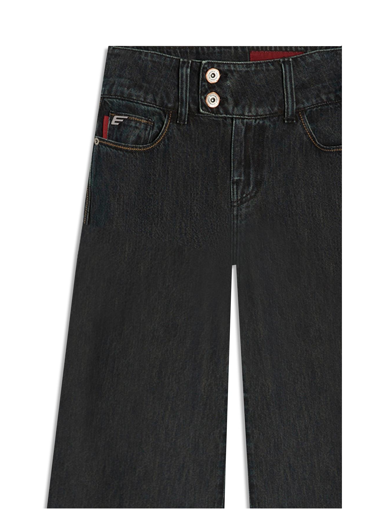 Calça Jeans Blue Brown (Patte d Eph) Cos Transpasse 2030-Lav.Black C/ Luva