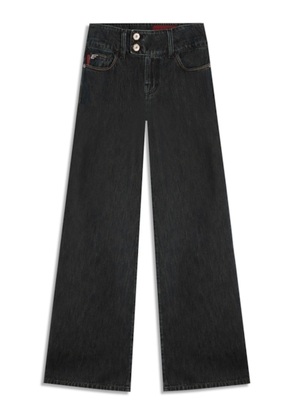 Calça Jeans Blue Brown (Patte d Eph) Cos Transpasse 2030-Lav.Black C/ Luva