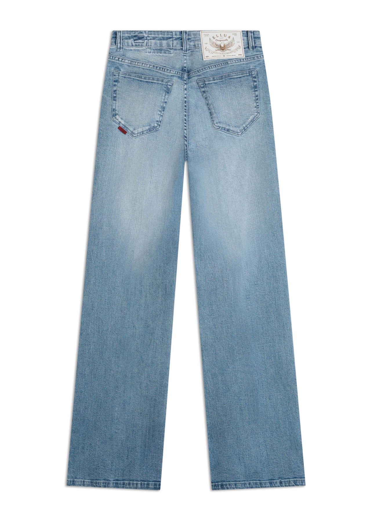 Calça Jeans Blue Gray Gisele Patte Lav. Claro C/Pincelados e Puídos