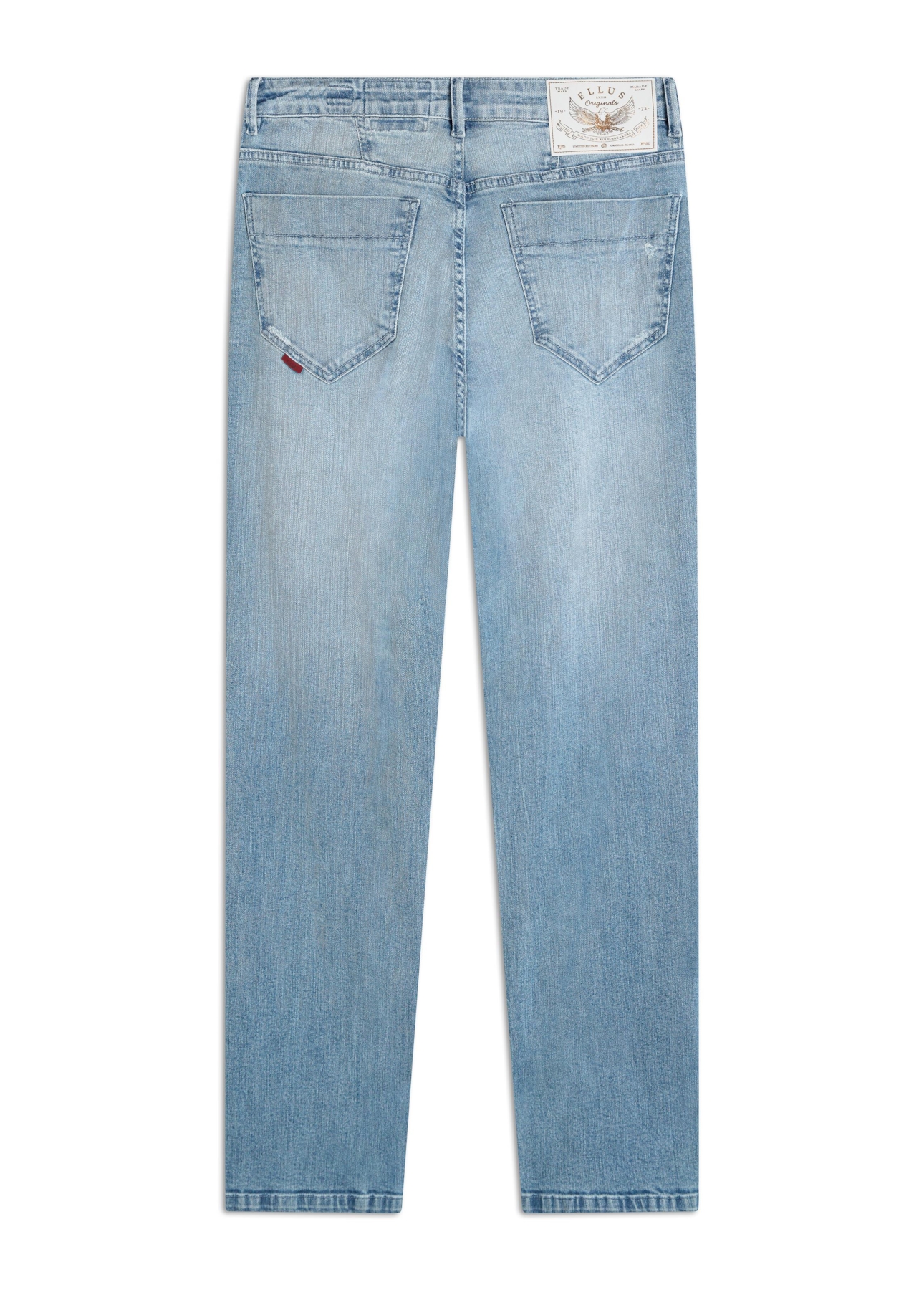 Calça Jeans Blue Gray Lav. Claro C/Pincelado e Puídos