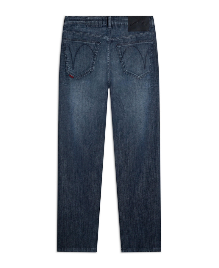 Calça Jeans Blue Gray Slim Lav.Escuro