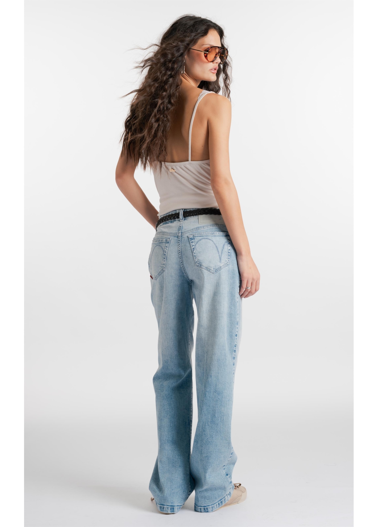 Calça Jeans Blue Stretch Reta Lav. Claro C/ Sky