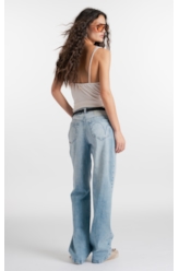 Calça Jeans Blue Stretch Reta Lav. Claro C/ Sky