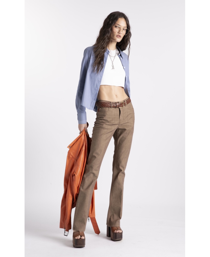 Calça Jeans Brown Bootcut Lav.Resinado