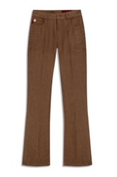 Calça Jeans Brown Bootcut Lav.Resinado C/ Luva