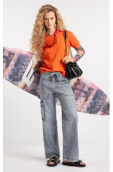 Calça Jeans Carpinteiro Lav.Claro C/Pincelado