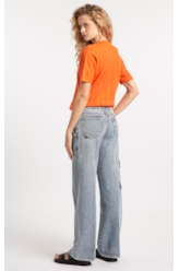 Calça Jeans Carpinteiro Lav.Claro C/Pincelado