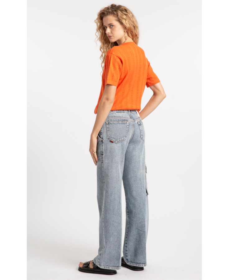 Calça Jeans Carpinteiro Lav.Claro C/Pincelado