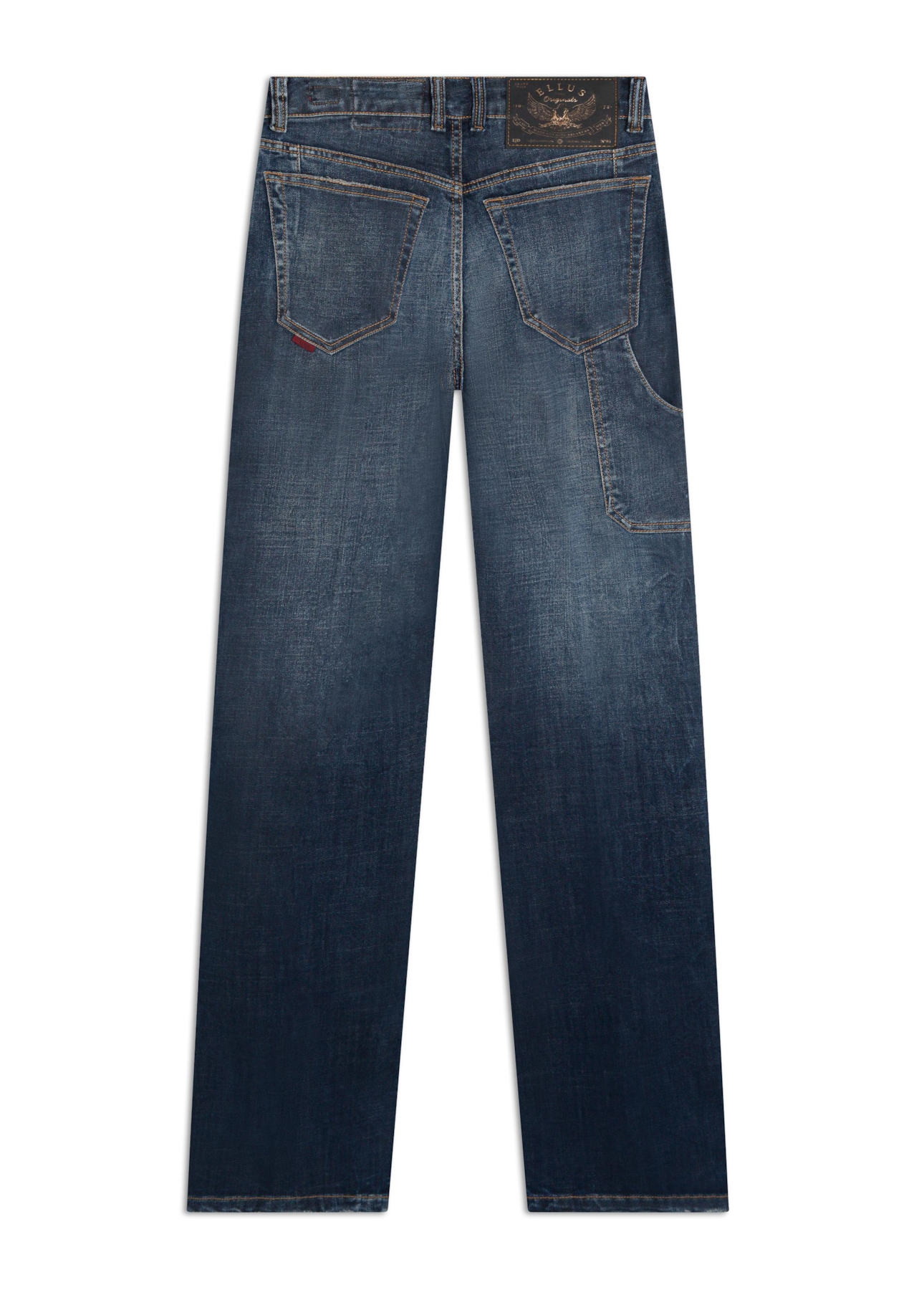 Calça Jeans Carpinteiro Reta Lav. Escuro C/ Rede