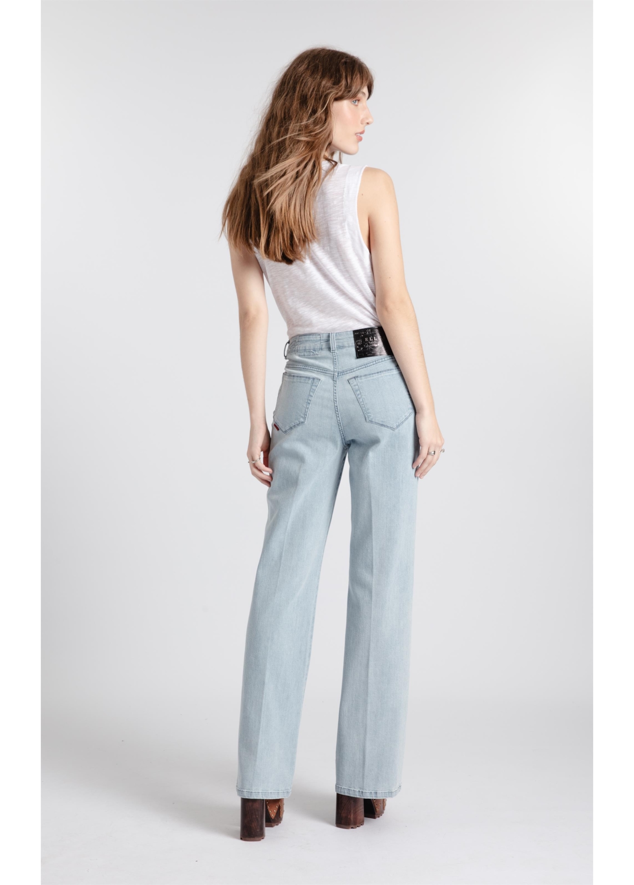 Calça Jeans Cetim Reta 2178-Lav.Claro Total