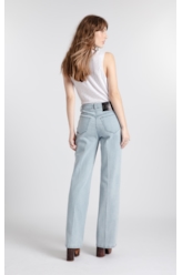 Calça Jeans Cetim Reta 2178-Lav.Claro Total