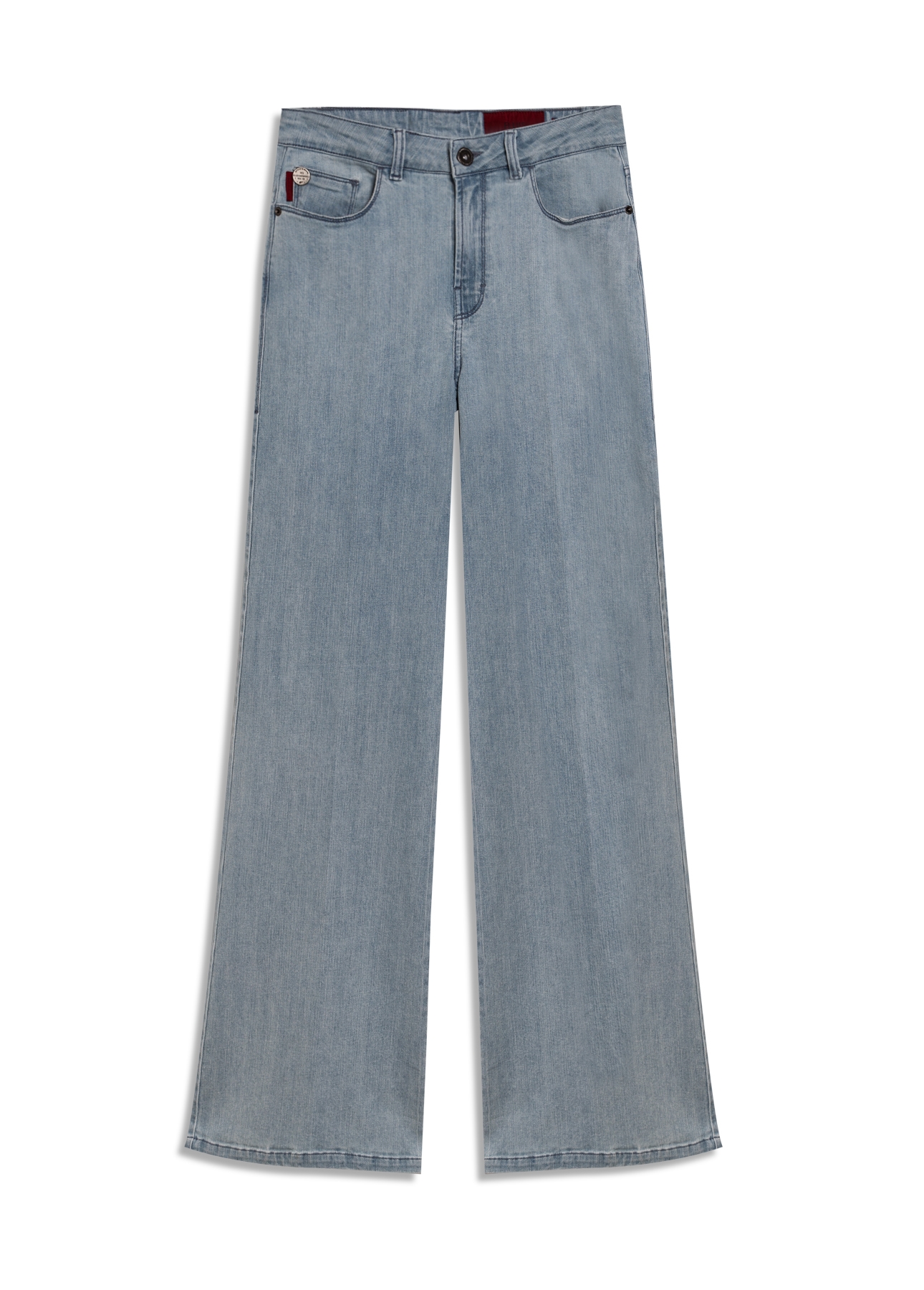 Calça Jeans Cetim Reta 2178-Lav.Claro Total