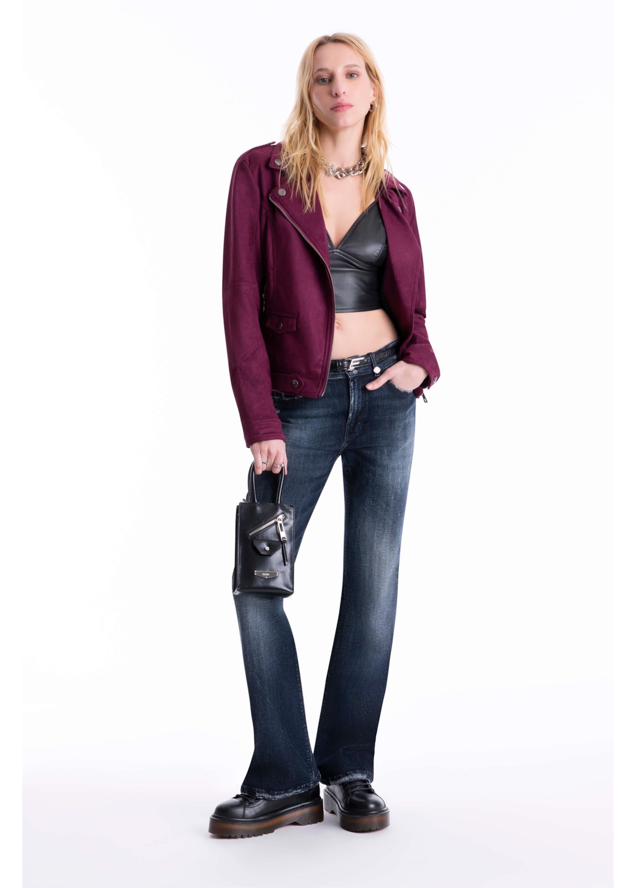 Calça Jeans Dark Forest Elastic 1858 Lav.Escuro+rede+puid