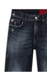 Calça Jeans Dark Forest Elastic 1858 Lav.Escuro+rede+puid