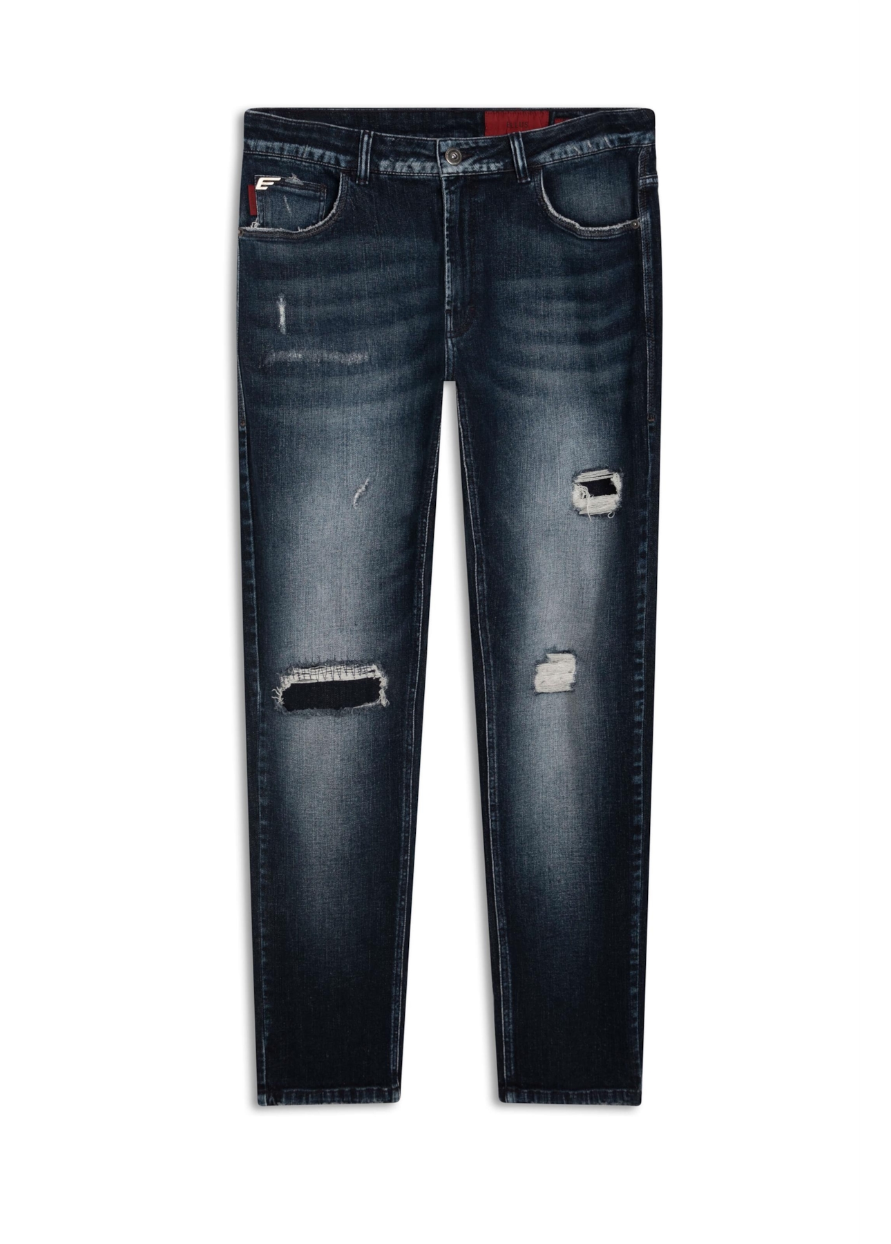 Calça Jeans Dark Forest Elastic 1960 Lav.Esc. + Patch+cer