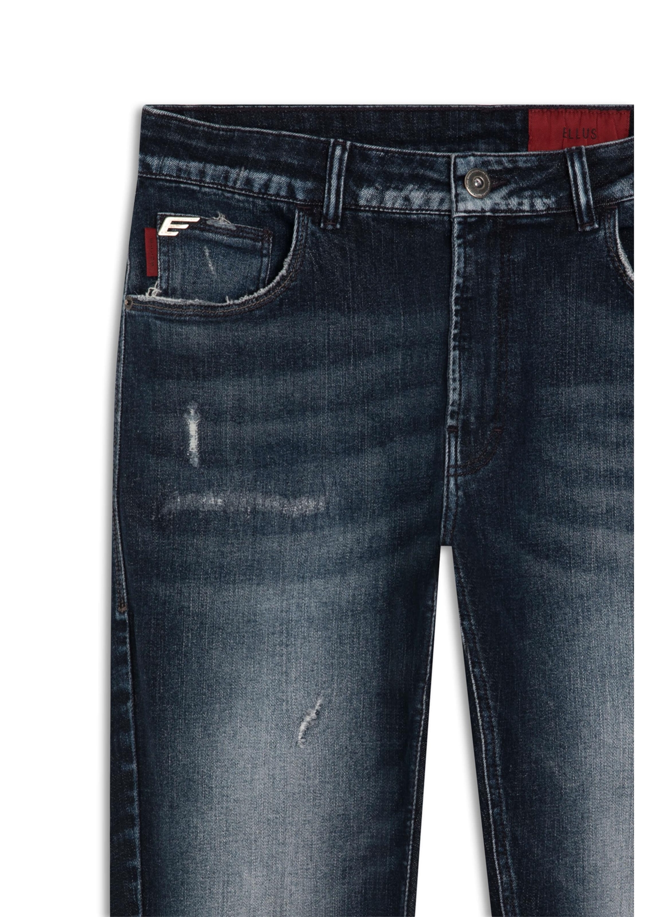 Calça Jeans Dark Forest Elastic 1960 Lav.Esc. + Patch+cer