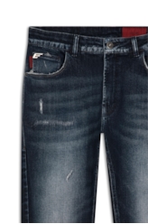 Calça Jeans Dark Forest Elastic 1960 Lav.Esc. + Patch+cer