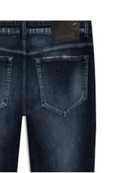 Calça Jeans Dark Forest Elastic 1960 Lav.Esc. + Patch+cer