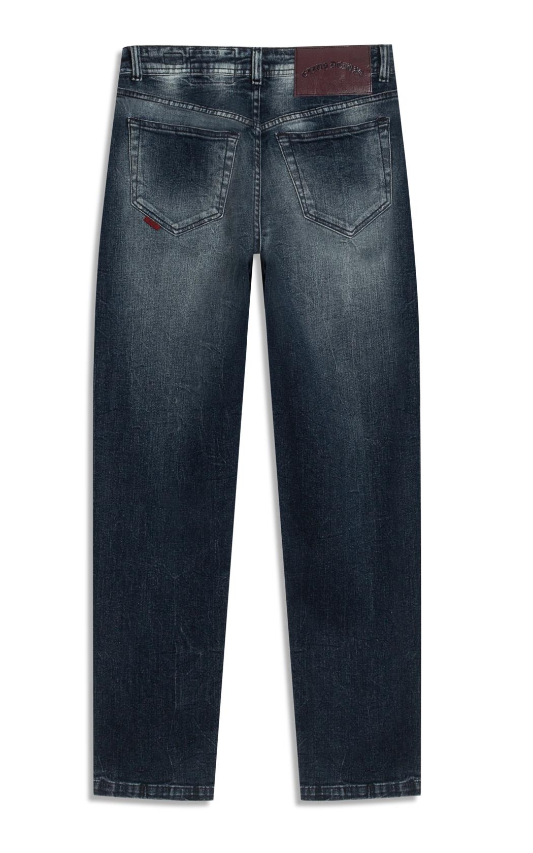 Calça Jeans Dark Lake Slouch 1704-Lav.Escuro C/Tie Dye