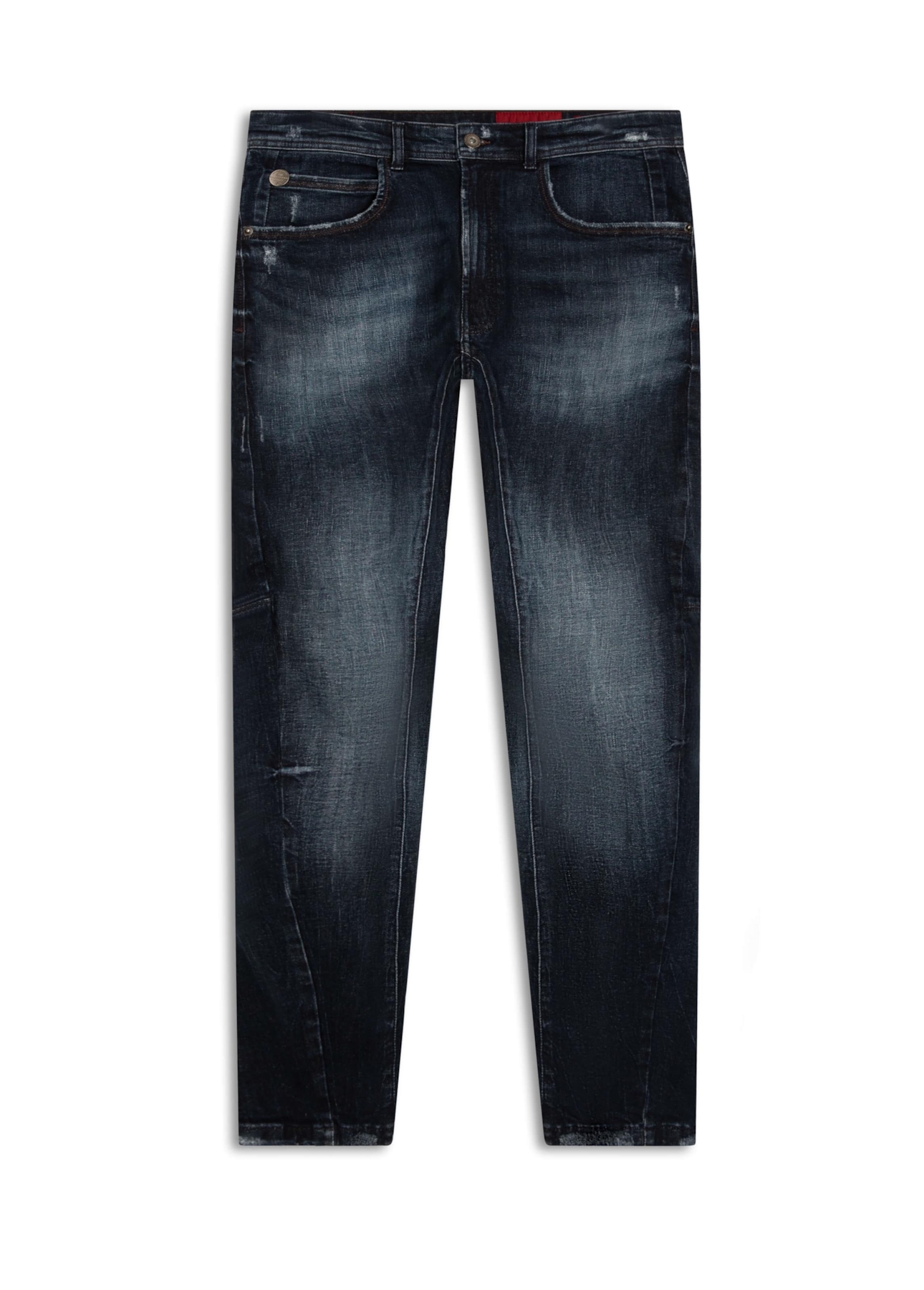 Calça Jeans Dark Forest Elastic Motorcycle 1858 Lav.Escuro+rede+puid
