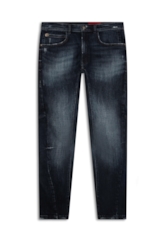 Calça Jeans Dark Forest Elastic Motorcycle 1858 Lav.Escuro+rede+puid