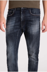 Calça Jeans Dark Forest Elastic Motorcycle 1858 Lav.Escuro+rede+puid