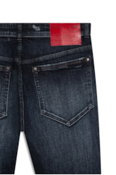 Calça Jeans Dark Forest Elastic Motorcycle 1858 Lav.Escuro+rede+puid
